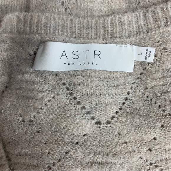ASTR The Label Pointelle Sweater L - Picture 4 of 7